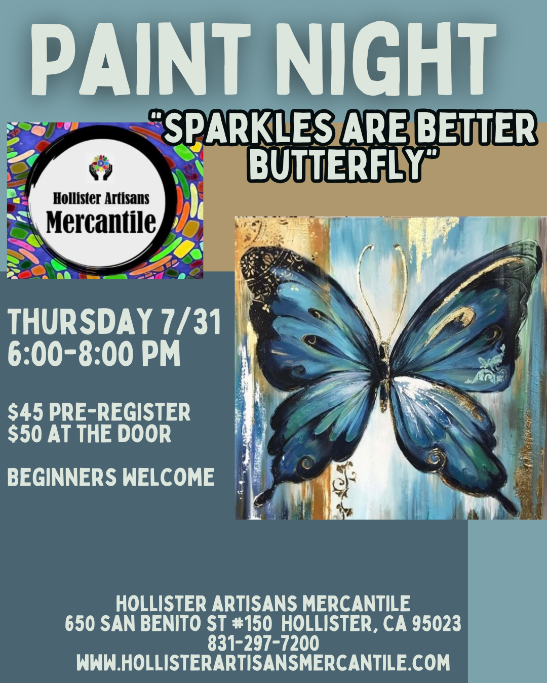 Paint Night Canvases 7/31