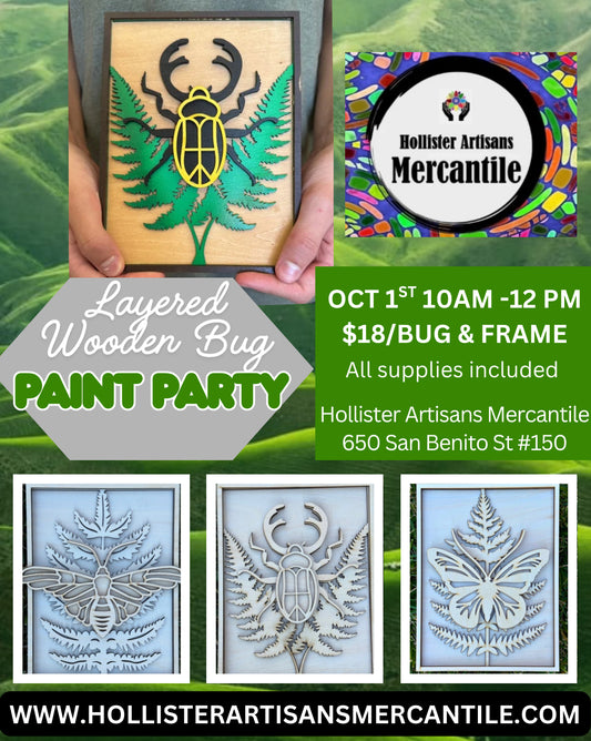 Big Bug Paint Party 10/1