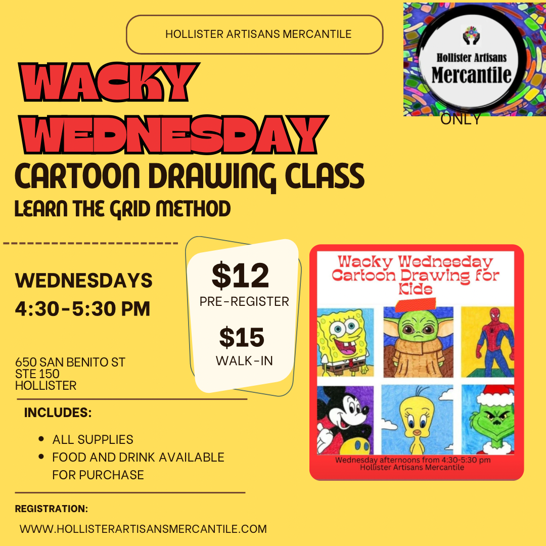 Wacky Wednesday Cartoon Drawing 4/30