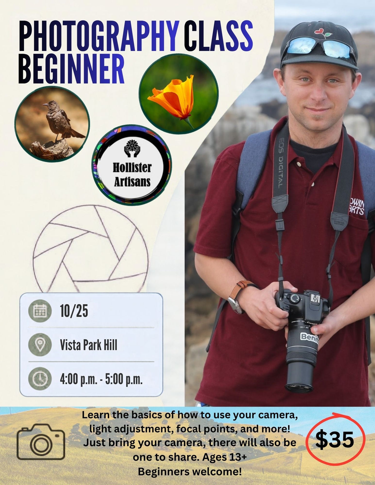 Photography Beginner Class 10/25