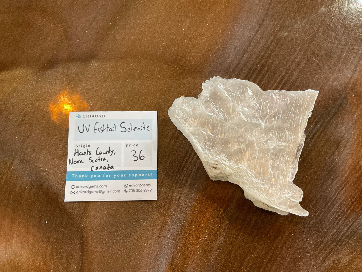 EG41 UV Fishtail Selenite