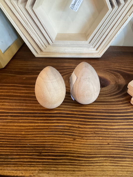 2 Wood Egg