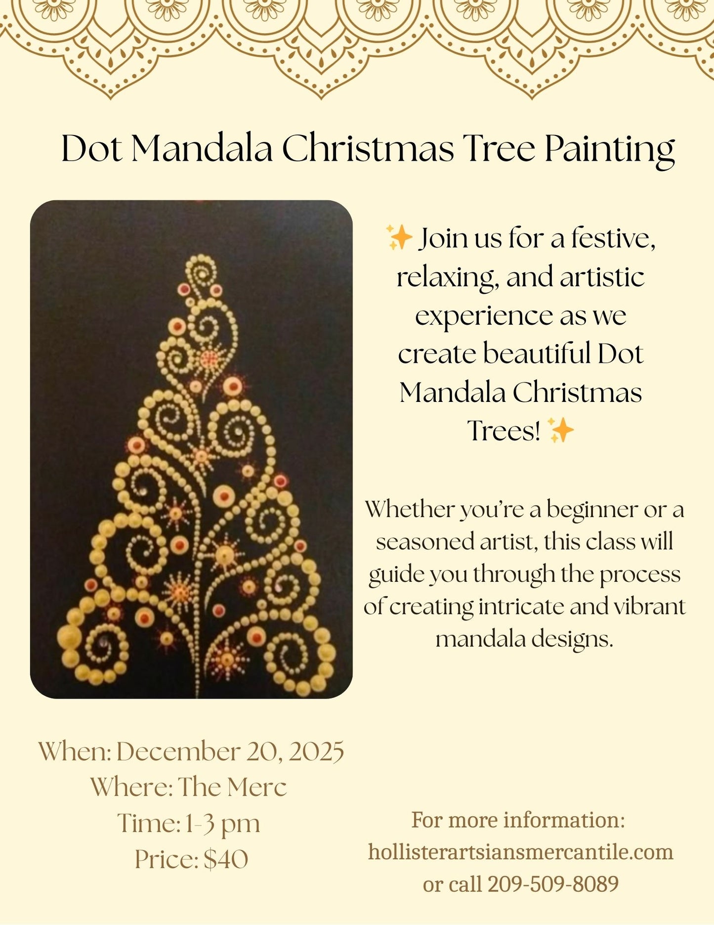 Dot Mandala Tree Painting