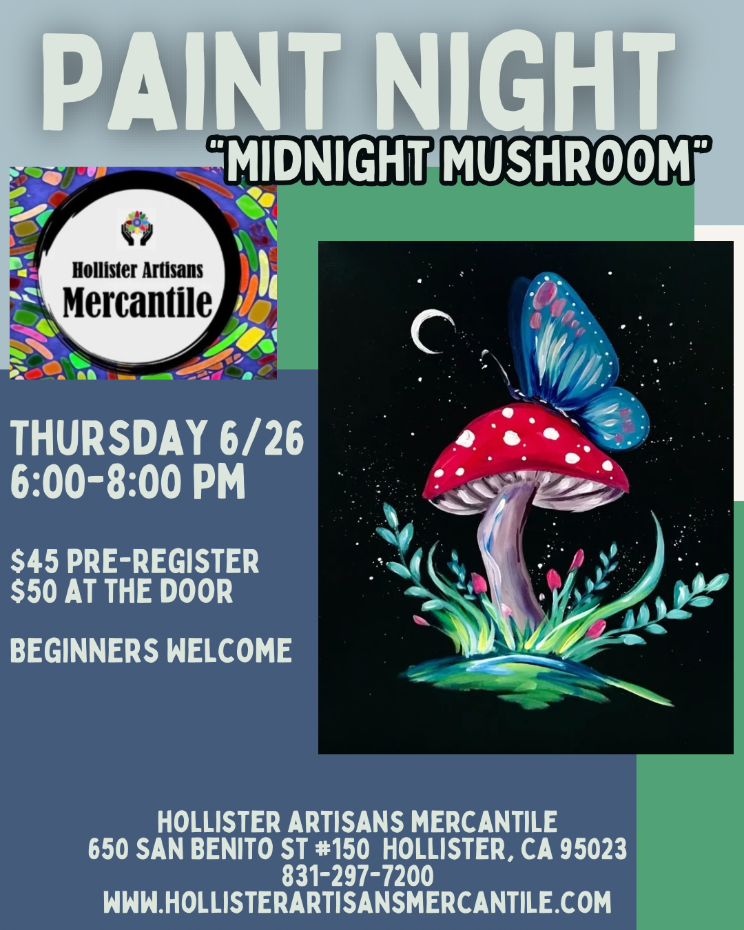 Paint Night Canvases 6/26