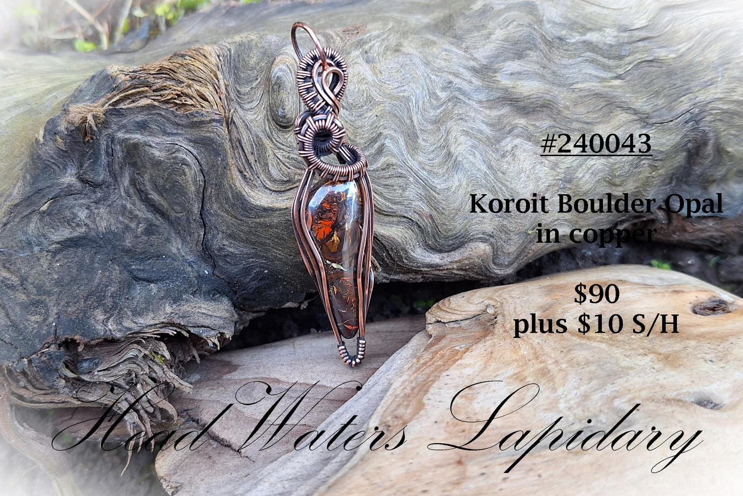 HL #240043 Koroit Boulder Opal in Copper