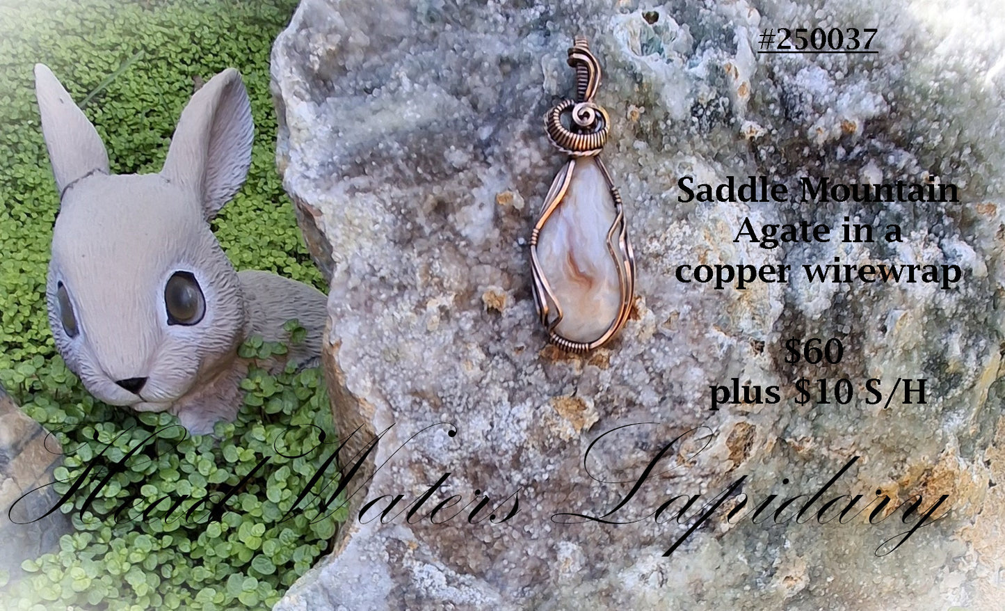 HL #250037 Saddle Mountain Agate in Copper