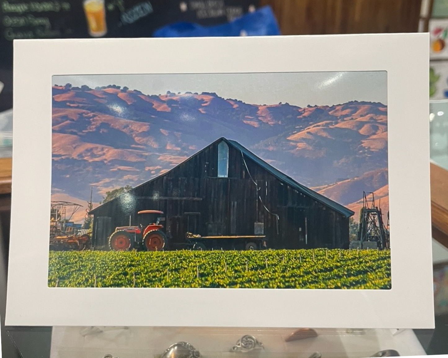 4 x 6 Adam's Photography - Rustic Charm at Sunset Note Card – Hollister, CA