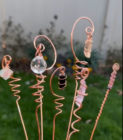 Copper Garden Stake Suncatcher