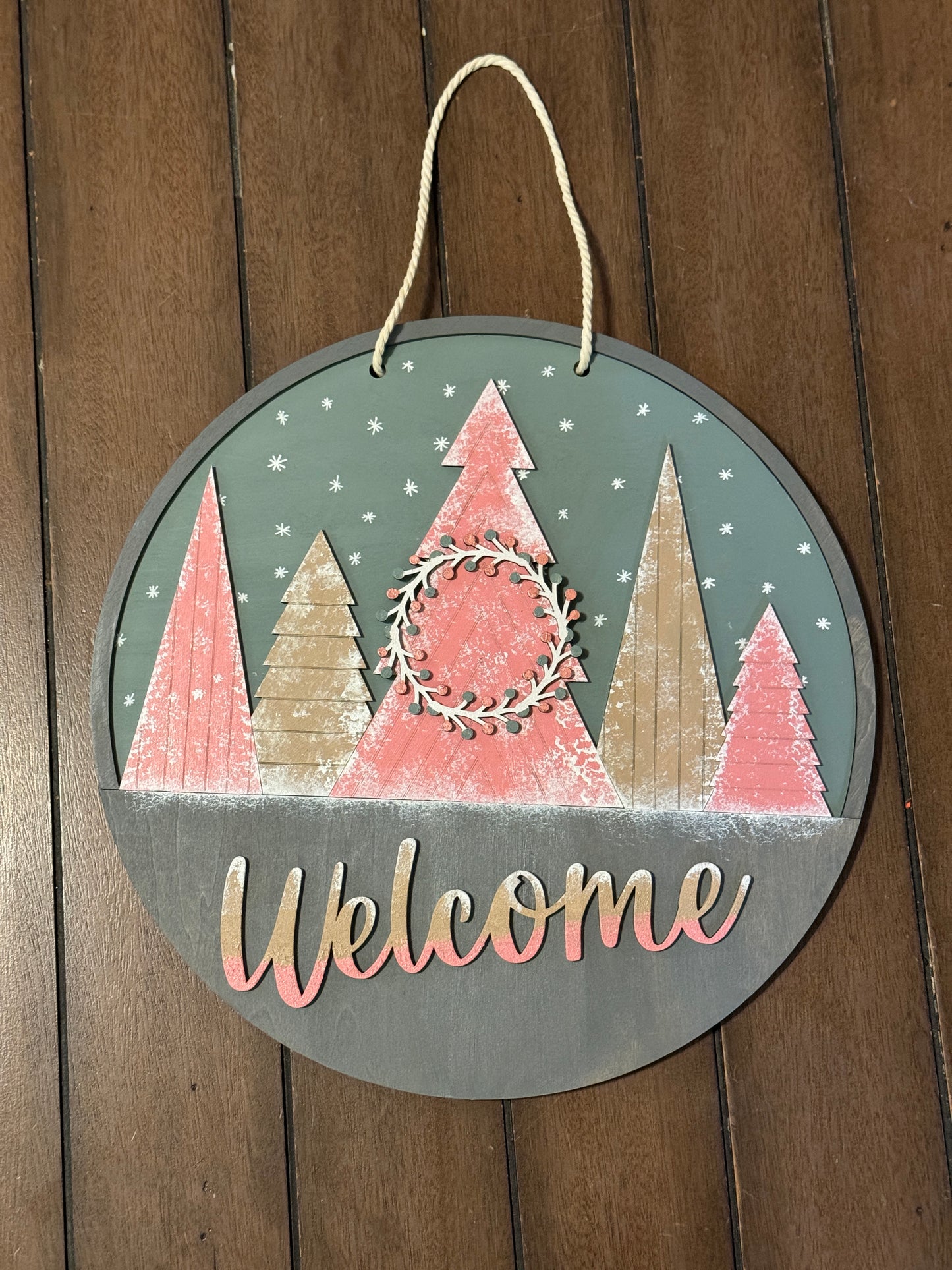 HE Layered winter door sign Class 12/6