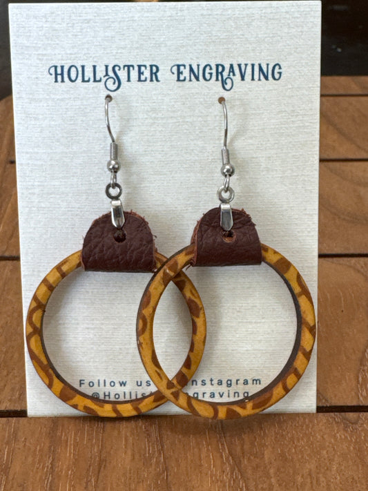 HE wood hoops $22