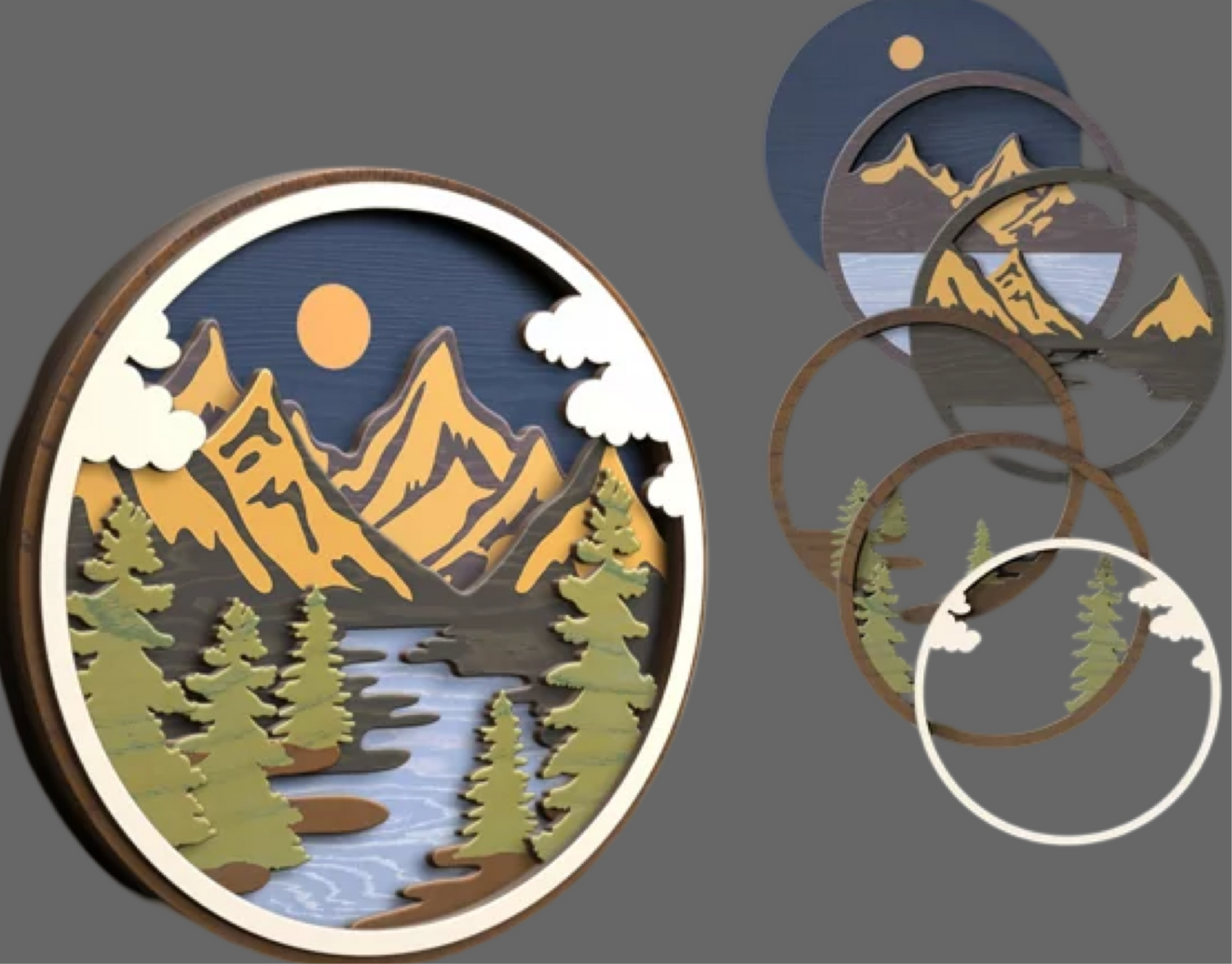 HE 3d Mountain paint kit