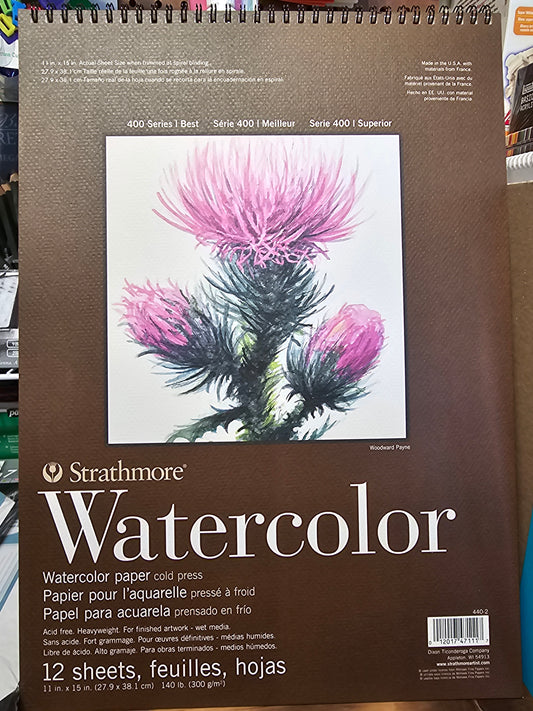 Strathmore Watercolor Block 12 Sheets 11x15