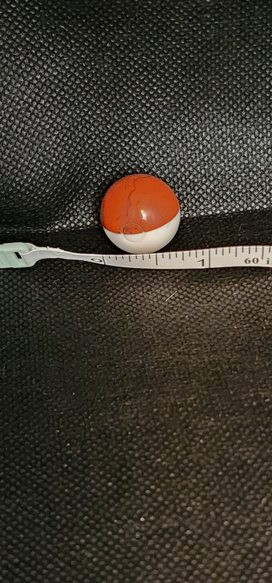 AV Pokeball Jasper Howlite 30mm