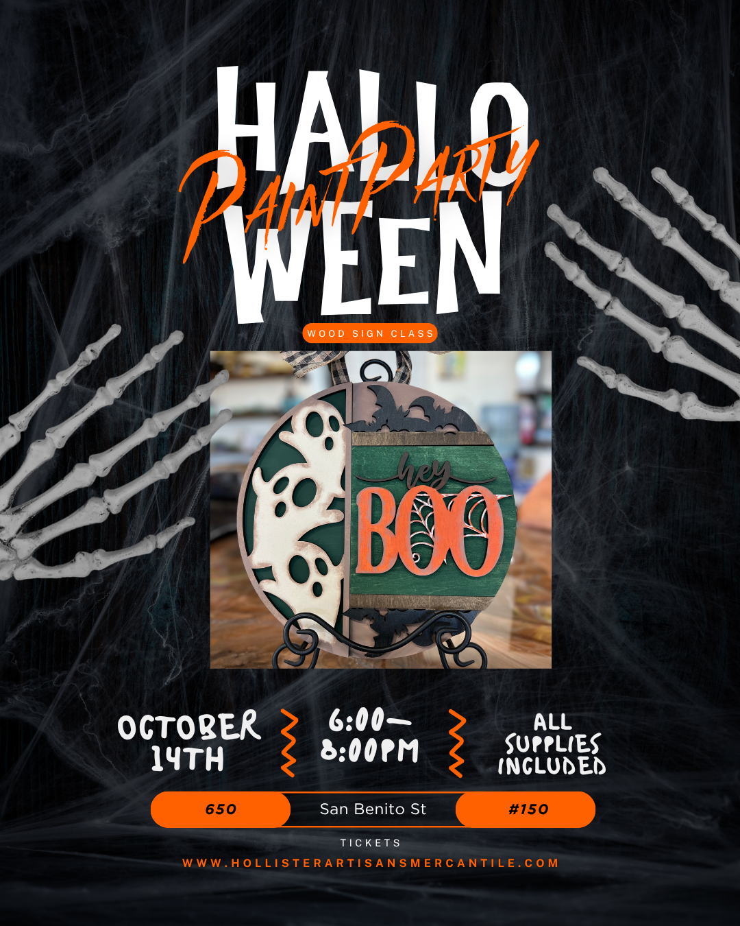 HE Halloween Sign Paint Class 10/14