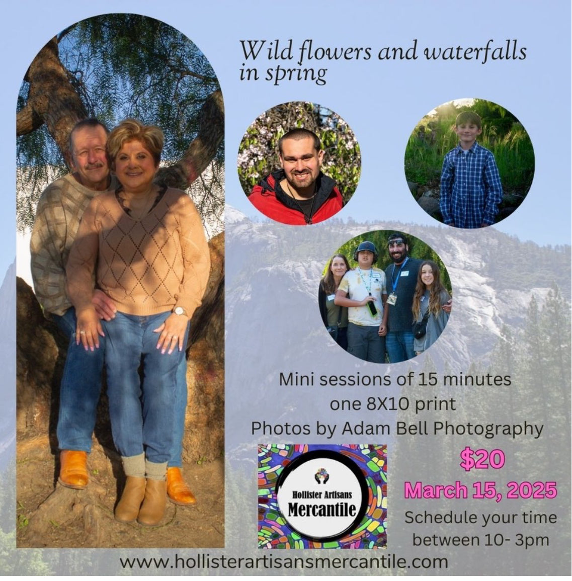 ABP Wild flowers and waterfall in spring PHOTO sessions 3/15