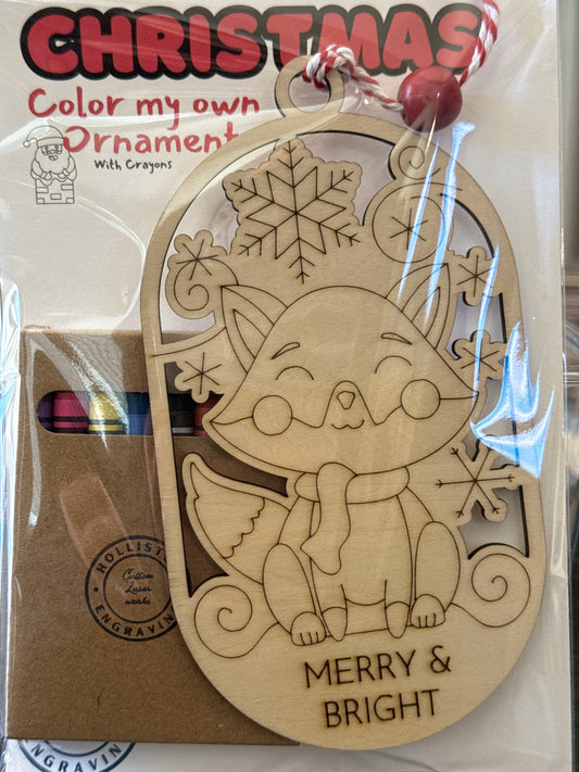 HE Color your own ornament kit