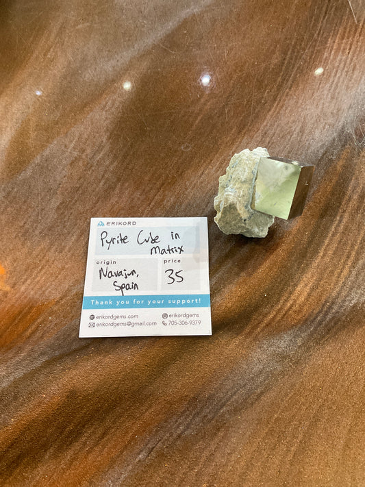EG58 Pyrite Cube in Matrix