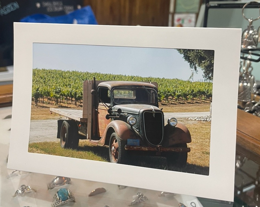 4 x 6 Adam's Photography - Vintage Truck at the Vineyard – Hollister, CA