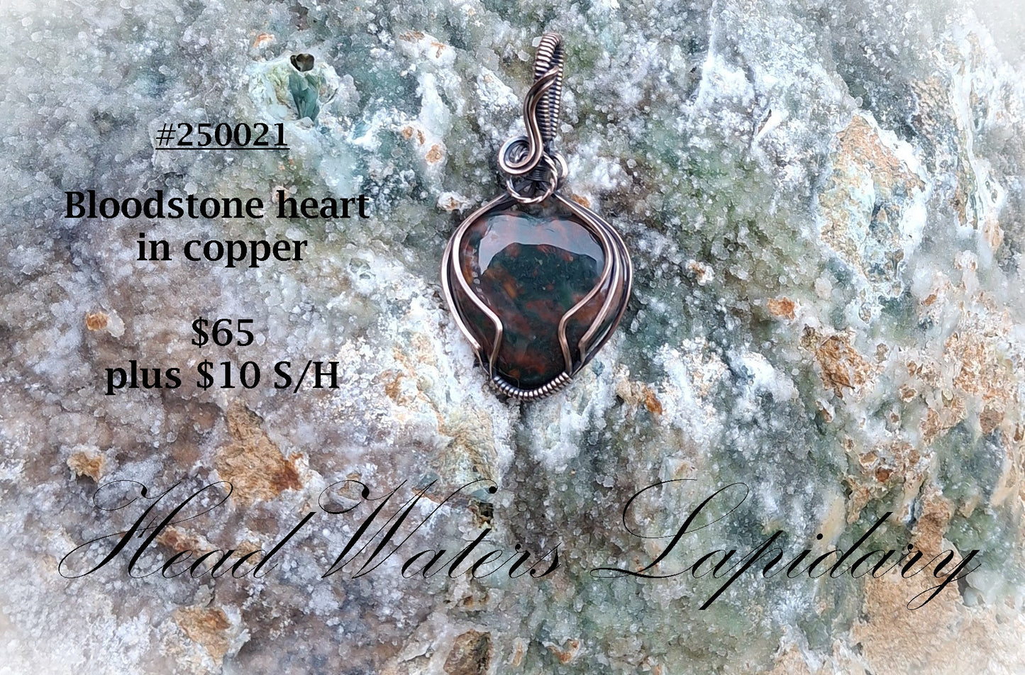 HL #250021 Bloodstone Jasper in Copper