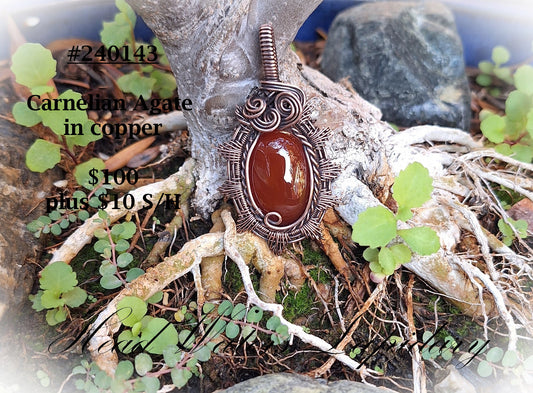 HL #240143 Carnelian Agate in Copper