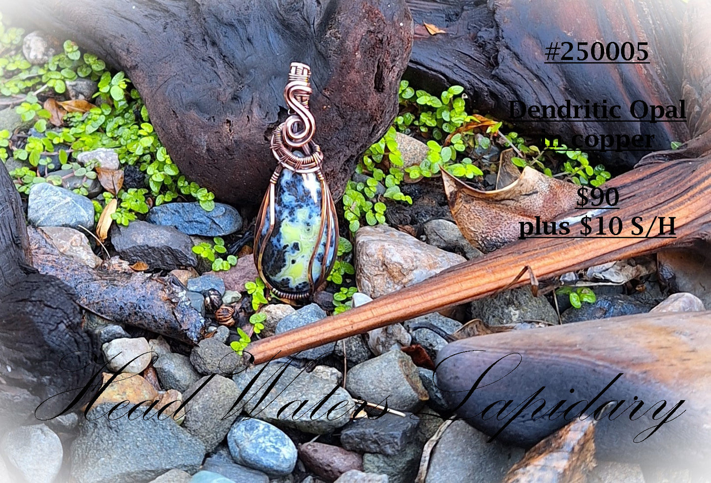 HL #240005 Dendritic Opal in Copper