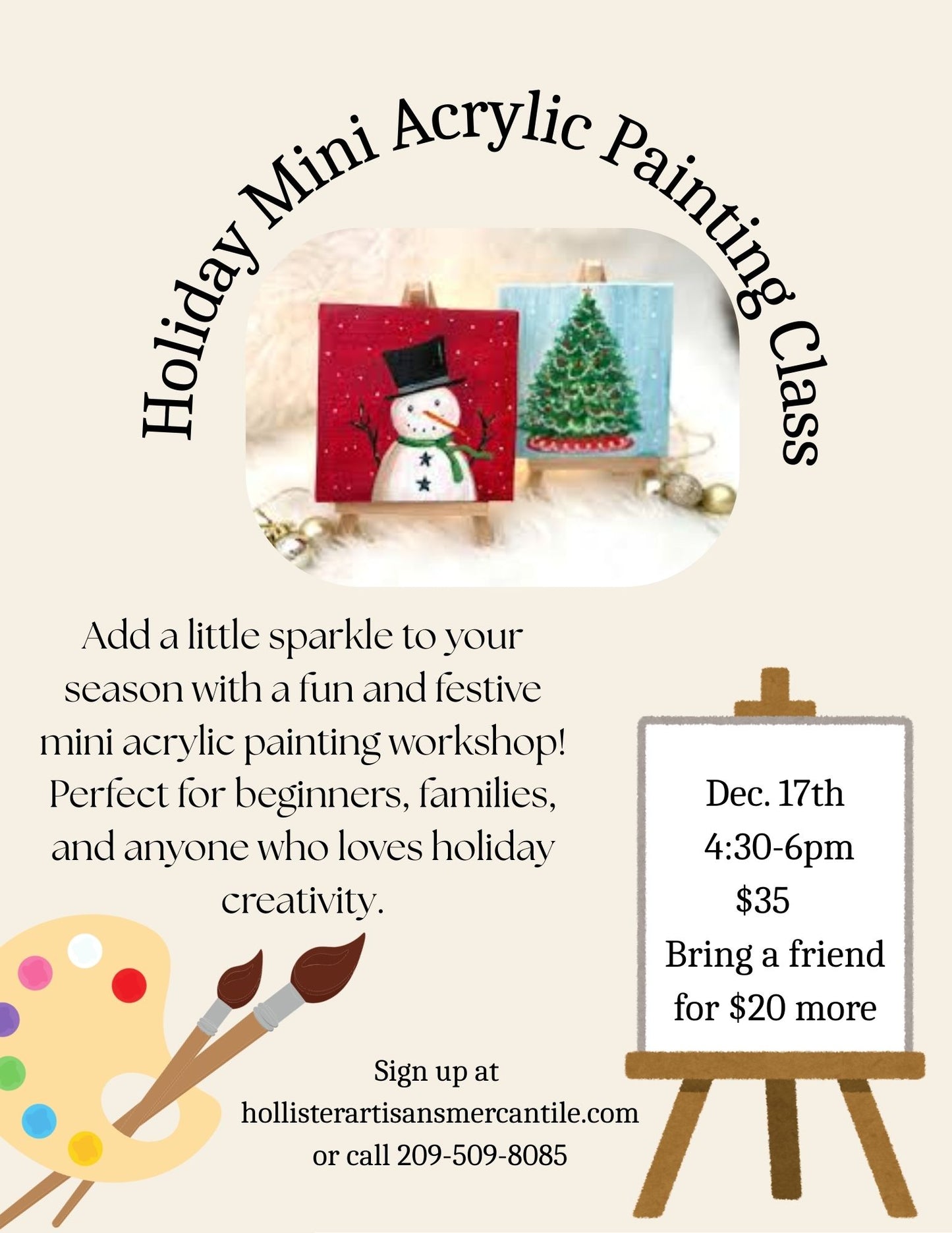 Acrylic Mini Holiday Painting Class