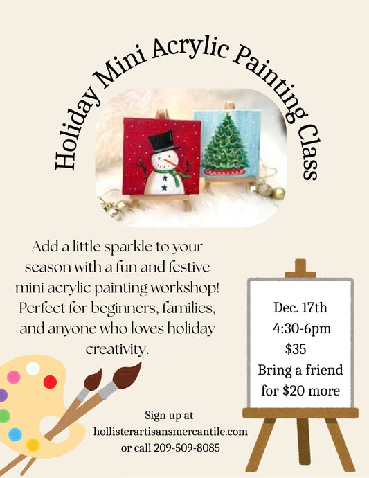 Acrylic Mini Holiday Painting Class