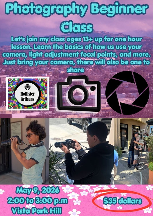 Photography Beginner Class 5/9