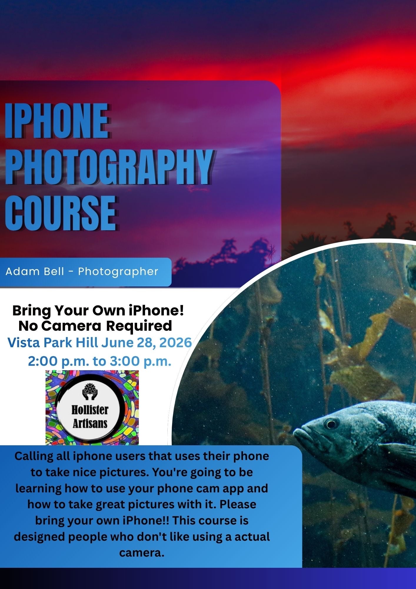 I Phone Photography Course 6/28