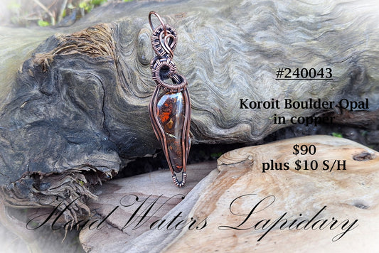 HL #240043 Koroit Boulder Opal in Copper