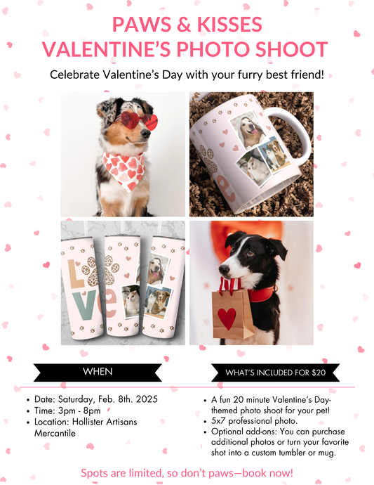 BB Valentine’s Day Pet Photo Shoot - 2/8/25 & 2/9/25