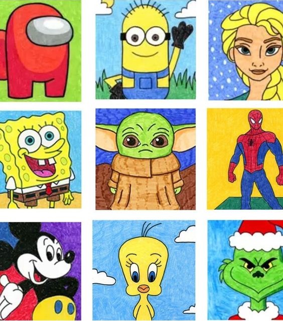 Wacky Wednesday Cartoon Drawing for Kids  12/18