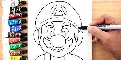 Art Camp Ages 3-7yrs 6/10, 6/12 Super Mario 8:30am